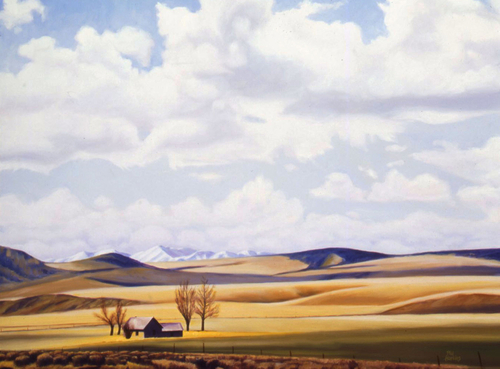 Painting-Landscape-Golden Hills Idaho