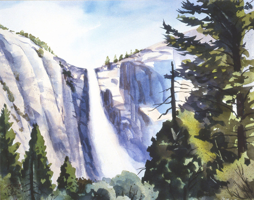 Painting-Landscape-Bridal Veil Falls