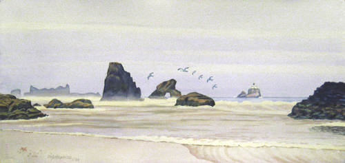 Painting-Landscape-Oregon Beach Morning