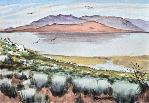 Painting-Landscape-Fremont Island