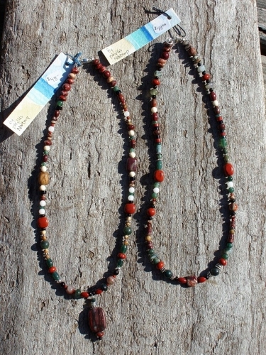 Natural stone necklaces