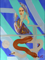 Girl with snakes