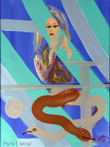 Girl with snakes