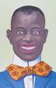 Painting--Acrylic-FigurativeBowtie (Black Americana)