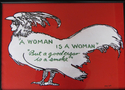 Painting--Acrylic-Text basedA Woman Is A Woman!