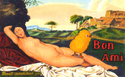 Drawing--Ink-FantasyBon Ami Nude with Renaissance Chick