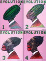 Painting--Acrylic-PoliticalBlack Evolution (1910 Appropriation)