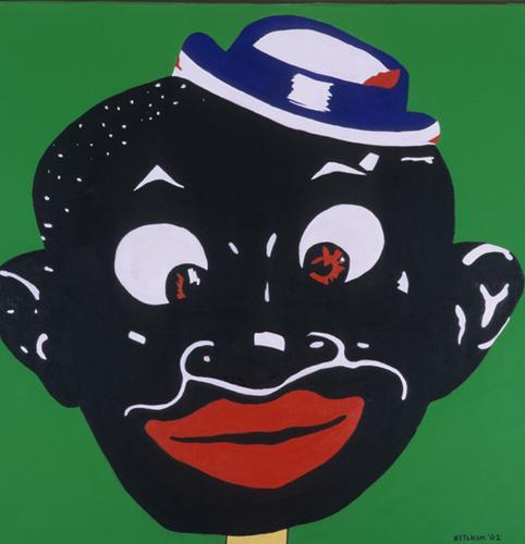 Painting-Political-Souvenir Fan 1951 (Menu on Back)
