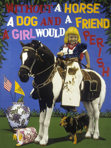 Print Making-Text-A Girl, Her Horse and Her Dog