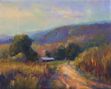 Painting--Oil-LandscapeEvening Stroll on the Farm