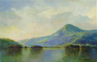 Marilyn Fairman, oil painting, landscape, impressionist, Lake George, Hudson River School, Water - Landscape Painting