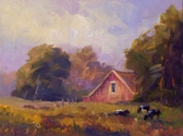 Painting--Oil-LandscapeGrazing in the Open Field