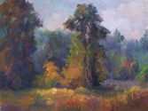 Painting--Oil-LandscapeEarly Fall at the Farm
