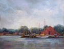 Painting--Oil-ImpressionismSummer in Mystic