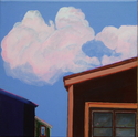Painting--Acrylic-ExpressionistPink Clouds at Sunset