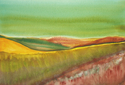 Painting--Watercolor-LandscapeFiori in Toscana
