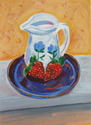 Painting--Acrylic-Still LifeStawberries & Cream