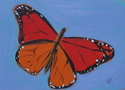 Painting--Acrylic-AnimalsMonarch in Flight