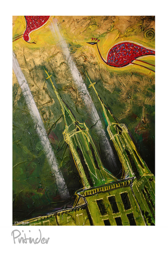 Painting-Acrylic-celestial soulmates