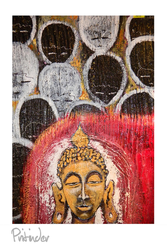 Painting-Acrylic-The Aura of Buddha