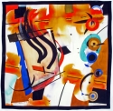 New Diamond 21 -100% Crepe de Chine - Silk Scarf