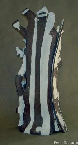Sculpture-VERTICAL BACON  2008   BACK VIEW