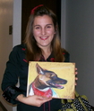 Kickie and portrait of Nyko