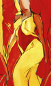 Central Muse Red and Yellow Dancers