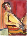 Seated Male Nude