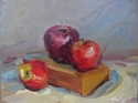 Painting--Oil-Still LifeThree Apples
