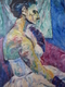 Painting--Acrylic-FigurativeWoman in gown