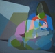 Painting--Acrylic-FigurativeSeated Woman