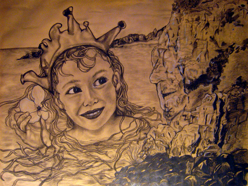 Drawing--Charcoal-FantasyPasque