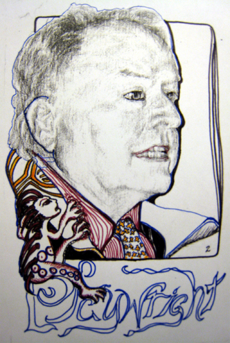 Drawing--Ink-Figurative2 of Clubs: Playwright
