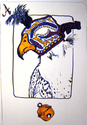 Drawing--Ink-AnimalsAce of Bells: Falcon