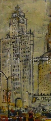 Painting-Cityscape-New York, Wrigley