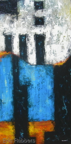 Painting-Abstract-Blue Partition 1 of 2