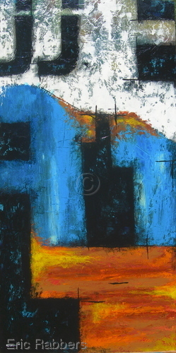 Painting-Abstract-Blue Partition 2 of 2