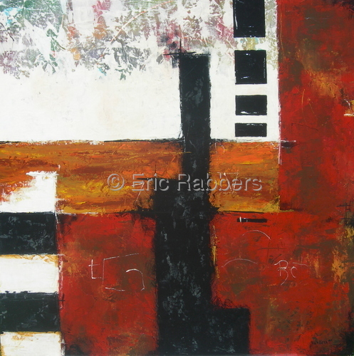 Painting-Abstract-Revolving Quadrate 1 of 2