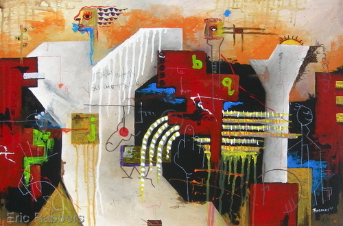 Painting-Abstract-Simple Minded 4 of 7