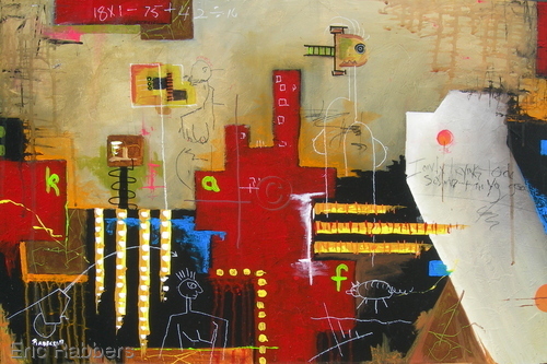 Painting-Abstract-Simple Minded 5 of 7