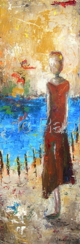 Painting-Figurative-Waiting 1 of 2