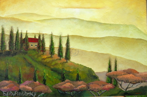 Painting-Landscape-Tuscany Day Break