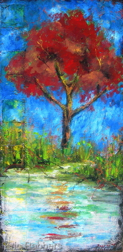 Painting-Landscape-Red Wood Oak 1 of 2