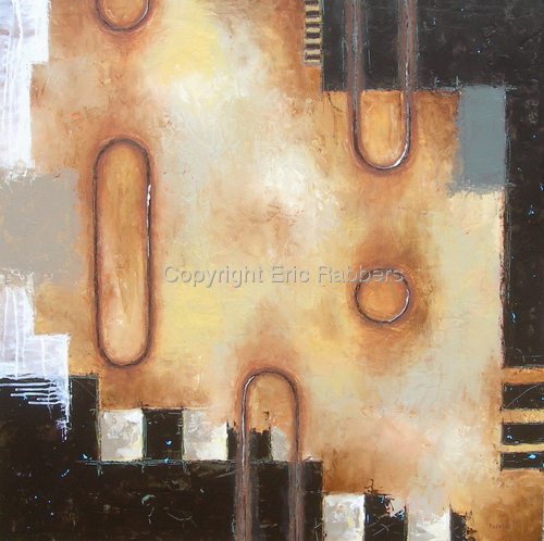 Painting-Abstract-Skipping Stones 1 of 2
