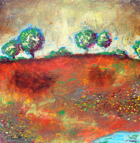 Painting-Landscape-Orange Prairie 2 o 2