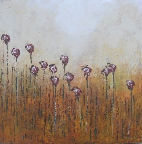 Painting-Floral-Emerging Lillies