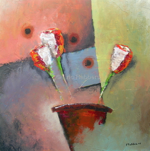 Painting-Floral-Potted Flowers 1 of 6