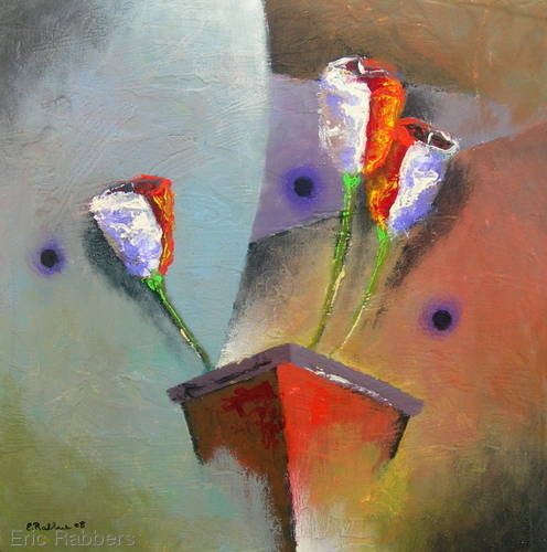 Painting-Floral-Potted Flowers 4 of 6