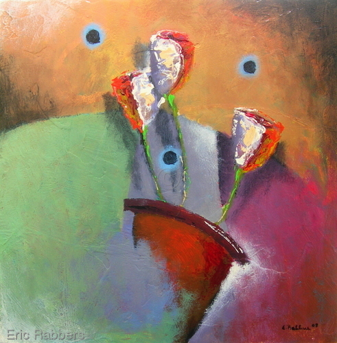 Painting-Floral-Potted Flowers 5 of 6